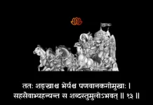 Bhagavad Gita Chapter 1 Shloka 13 | श्रीमद्भगवद्गीता Bhagavad Gita Shloka image