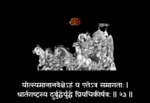 Bhagavad Gita Chapter 1 Shloka 23 | श्रीमद्भगवद्गीता Bhagavad Gita Shloka image