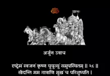 Bhagavad Gita Chapter 1 Shloka 28-29 | श्रीमद्भगवद्गीता Bhagavad Gita Shloka image