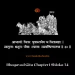 Bhagavad Gita Chapter 1 Shloka 34 | рд╢реНрд░реАрдорджреНрднрдЧрд╡рджреНрдЧреАрддрд╛ Bhagavad Gita Chapter 1 Shloka image
