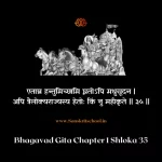 Bhagavad Gita Chapter 1 Shloka 35 | рд╢реНрд░реАрдорджреНрднрдЧрд╡рджреНрдЧреАрддрд╛ Bhagavad Gita Shloka image