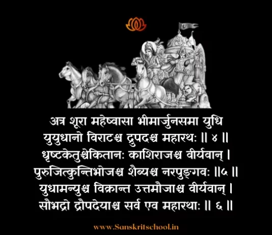 Bhagavad Gita Chapter 1 Shloka 4-6 | श्रीमद्भगवद्गीता Bhagavad Gita Chapter 1 Shloka image