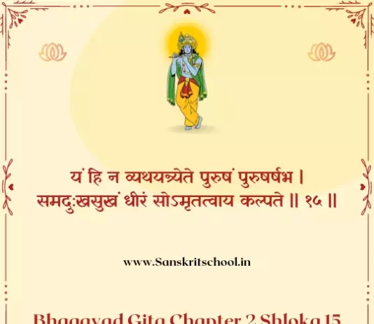 Bhagavad Gita Chapter 2 Shloka 15 | श्रीमद्भगवद्गीता Bhagavad Gita Chapter 2 image