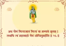 Bhagavad Gita Chapter 2 Shloka 26 | श्रीमद्भगवद्गीता Bhagavad Gita Chapter 2 Shloka image