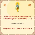 Bhagavad Gita Chapter 2 Shloka 51 | рд╢реНрд░реАрдорджреНрднрдЧрд╡рджреНрдЧреАрддрд╛ Bhagavad Gita Chapter 2 image