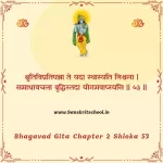 Bhagavad Gita Chapter 2 Shloka 53 | рд╢реНрд░реАрдорджреНрднрдЧрд╡рджреНрдЧреАрддрд╛ Bhagavad Gita Chapter 2 image