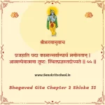 Bhagavad Gita Chapter 2 Shloka 55 | рд╢реНрд░реАрдорджреНрднрдЧрд╡рджреНрдЧреАрддрд╛ Bhagavad Gita Chapter 2 image