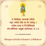 Bhagavad Gita Chapter 2 Shloka 6 | рд╢реНрд░реАрдорджреНрднрдЧрд╡рджреНрдЧреАрддрд╛ Bhagavad Gita Chapter 2 image