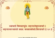 Bhagavad Gita Chapter 2 Shloka 62 | श्रीमद्भगवद्गीता Bhagavad Gita Chapter 2 Shloka image