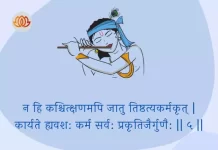 Bhagavad Gita Chapter 3 Shloka 5 | श्रीमद्भगवद्गीता Bhagavad Gita Chapter 3 Shloka image