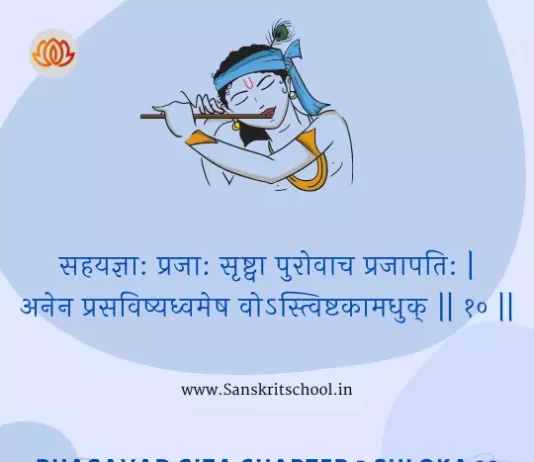 Bhagavad Gita Chapter 3 Shloka 10 | श्रीमद्भगवद्गीता Bhagavad Gita Chapter 3 image