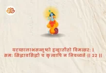 Bhagavad Gita Chapter 4 Shloka 22 | श्रीमद्भगवद्गीता Bhagavad Gita Chapter 4 Shloka image
