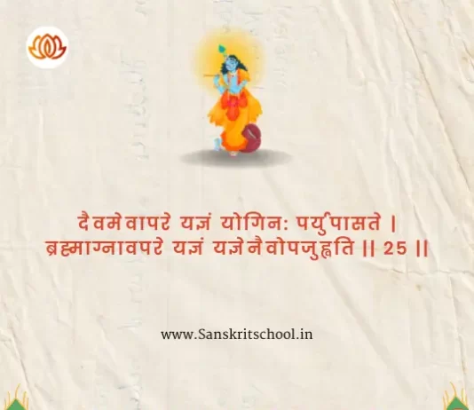 Bhagavad Gita Chapter 4 Shloka 25 | рд╢реНрд░реАрдорджреНрднрдЧрд╡рджреНрдЧреАрддрд╛ Bhagavad Gita Chapter 4 image