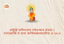 Bhagavad Gita Chapter 4 Shloka 34 | श्रीमद्भगवद्गीता Bhagavad Gita Chapter 4 image