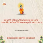 Bhagavad Gita Chapter 4 Shloka 37 | श्रीमद्भगवद्गीता Bhagavad Gita Chapter 4 Shloka image