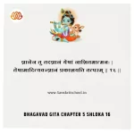 Bhagavad Gita Chapter 5 Shloka 16 | рд╢реНрд░реАрдорджреНрднрдЧрд╡рджреНрдЧреАрддрд╛ Bhagavad Gita Chapter 5 image
