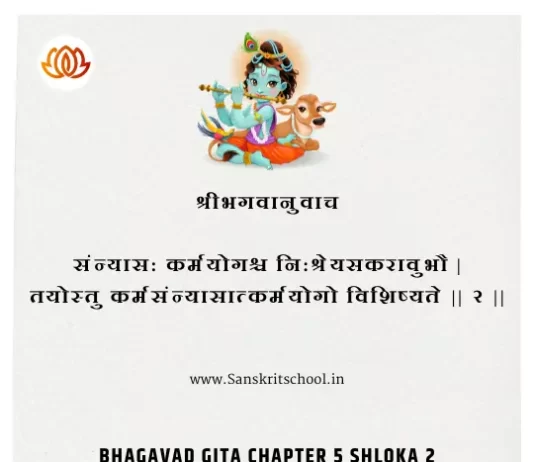 Bhagavad Gita Chapter 5 Shloka 2 | श्रीमद्भगवद्गीता Bhagavad Gita Chapter 5 image