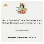 Bhagavad Gita Chapter 5 Shloka 3 | рд╢реНрд░реАрдорджреНрднрдЧрд╡рджреНрдЧреАрддрд╛ Bhagavad Gita Chapter 5 Shloka image