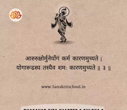 Bhagavad Gita Chapter 6 Shloka 3 | श्रीमद्भगवद्गीता Bhagavad Gita Chapter 6 image