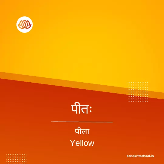Yellow Colour in Sanskrit