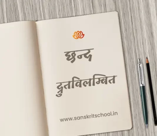 рджреНрд░реБрддрд╡рд┐рд▓рдореНрдмрд┐рдд рдЫрдиреНрдж | Drutvilambit Chhand drutvilambit chhand