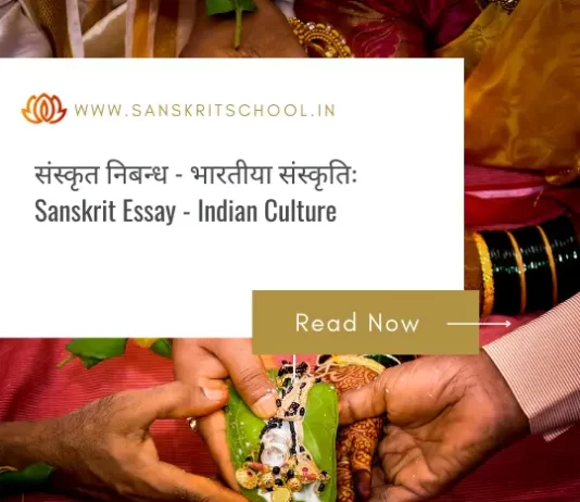 भारतीया संस्कृतिः | Essay on Indian Culture in Sanskrit Essay on Indian Culture in Sanskrit