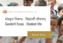 विद्यार्थी जीवनम् | Essay on Student life in Sanskrit Essay on Student life in Sanskrit