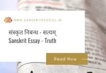 सत्यम् | Essay on Truth in Sanskrit Essay on Truth in Sanskrit