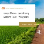 ग्राम्यजीवनम् | Essay on Village Life in Sanskrit Essay on Village Life in Sanskrit