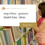 पुस्तकालयः | Essay on Library in Sanskrit Essay on Library in Sanskrit