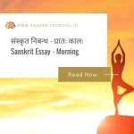 प्रातः कालः | Essay on Morning in Sanskrit y on Morning in Sanskrit