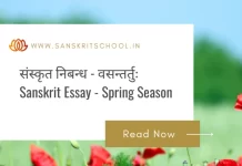 वसन्तर्तुः | Essay on Spring Season in Sanskrit Essay on Spring Season in Sanskrit