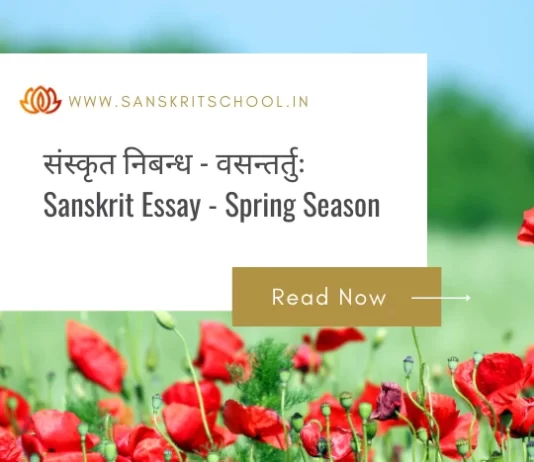 वसन्तर्तुः | Essay on Spring Season in Sanskrit Essay on Spring Season in Sanskrit